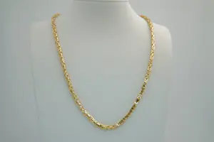 Acheter35- Massief (bijna 100gr!) 18Krt geelgouden "Konings" ketting - lang model? Enchérissez de 4500!