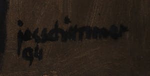 Jos Schimmer - Olieverf op doek, Z.T. (Abstracte compositie) (Groot) kopen? Bied vanaf 1!