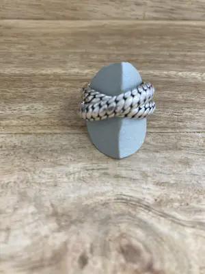 Zilveren Boeddha To Boeddha ring, tweedelig kopen? Bied vanaf 65!