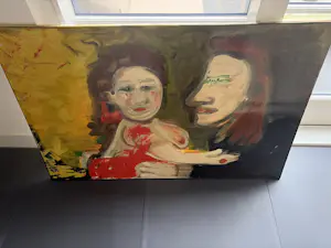 Onbekend - Kleurrijk schilderij kopen? Bied vanaf 150!