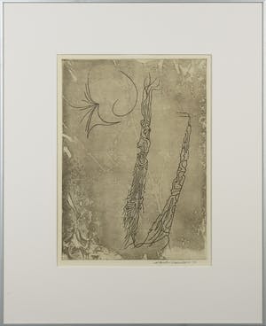 Wout van Heusden - Ets, Zonder titel - Ingelijst kopen? Bied vanaf 35!