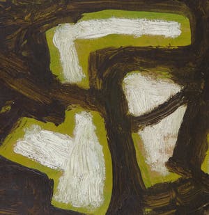 Eugene Brands - Olieverf op paneel, Fragmenten - Ingelijst kopen? Bied vanaf 1!