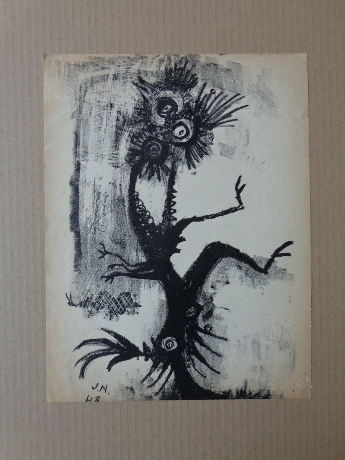Jan Nieuwenhuijs - COBRA / ZW-W LITHO / 30x23cm / 1948 kopen? Bied vanaf 65!