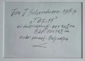 Jan Schoonhoven - Titel T87-15, 1987 kopen? Bied vanaf 2850!