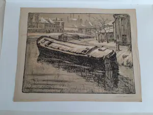 René Van de Sande - Litho, zonder titel kopen? Bied vanaf 20!