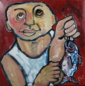 Martin van Wordragen - Gemengde techniek op doek, De prijswinnaar - Ingelijst (Groot) kopen? Bied vanaf 250!