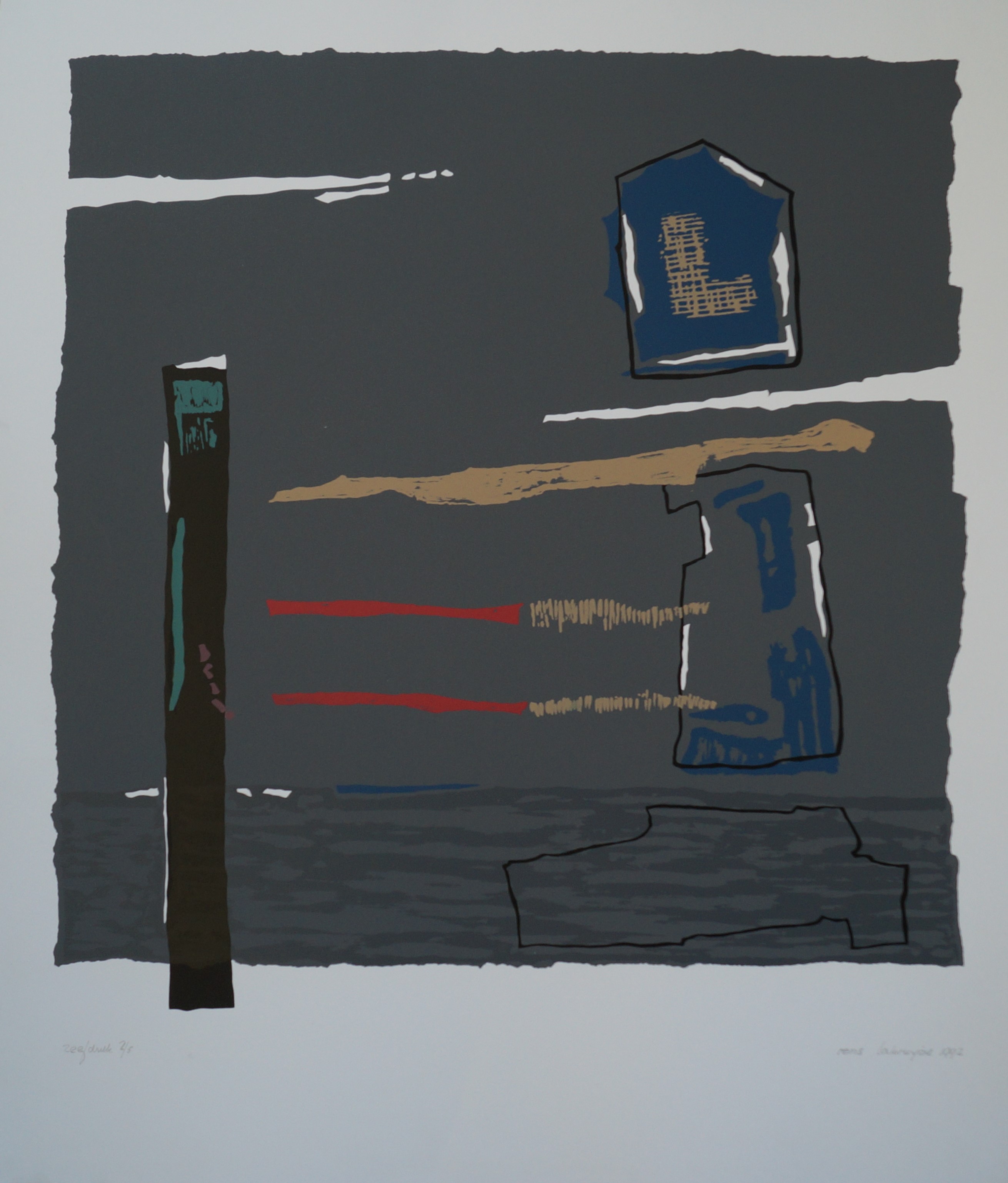 Rens Labruyere - gesigneerde zeefdruk - 1992 kopen? Bied vanaf 25!