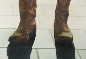 Bart Schipper - Olieverf op doek, Twee laarzen - Ingelijst kopen? Bied vanaf 150!