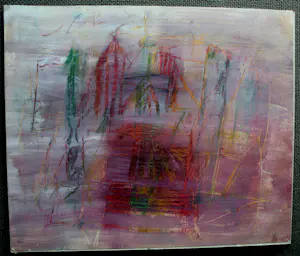 Eugène Brands - gemengede techniek op papier, op karton op board: 'Het dorp' - 1959 kopen? Bied vanaf 1099!