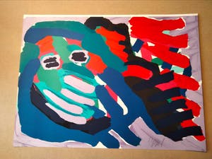 Karel Appel - another blue head again kopen? Bied vanaf 1!