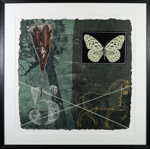 Mark Verdoes - Zeefdruk, Zonder titel III - Ingelijst kopen? Bied vanaf 20!