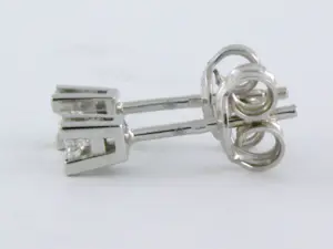 18k gouden solitair oorknoppen met briljant geslepen diamant tot. 0,12ct kopen? Bied vanaf 275!