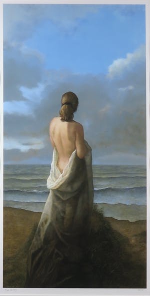 Fred de Heij - Gicléé, Strand - Ingelijst (Groot) kopen? Bied vanaf 70!