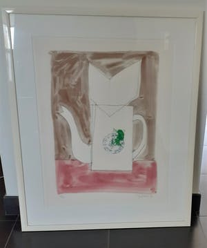 Klaas Gubbels - Grote zeefdruk, gelijst + passepartout kopen? Bied vanaf 425!