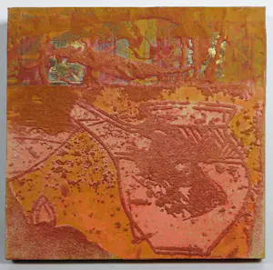 Chabab Tayefeh Mohajer - Gemengde techniek op doek, Lot van 7 kleine unieke werken kopen? Bied vanaf 150!