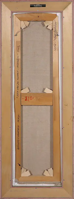 Willem Claassen - Acryl op doek, Een van de twaalf: Andreas - Ingelijst (Groot formaat!) kopen? Bied vanaf 60!