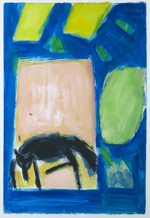 Andre Martens - Gouache, Zonder titel - Ingelijst kopen? Bied vanaf 1!