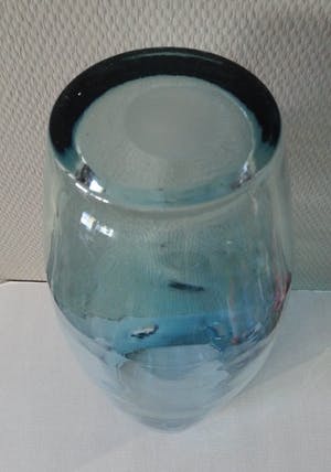 Gunther Lambert - Designer Vaas - Blauw Glas kopen? Bied vanaf 25!