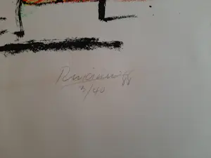 Ken Rinciari - Zeefdruk, zonder titel (lopend figuur) kopen? Bied vanaf 20!