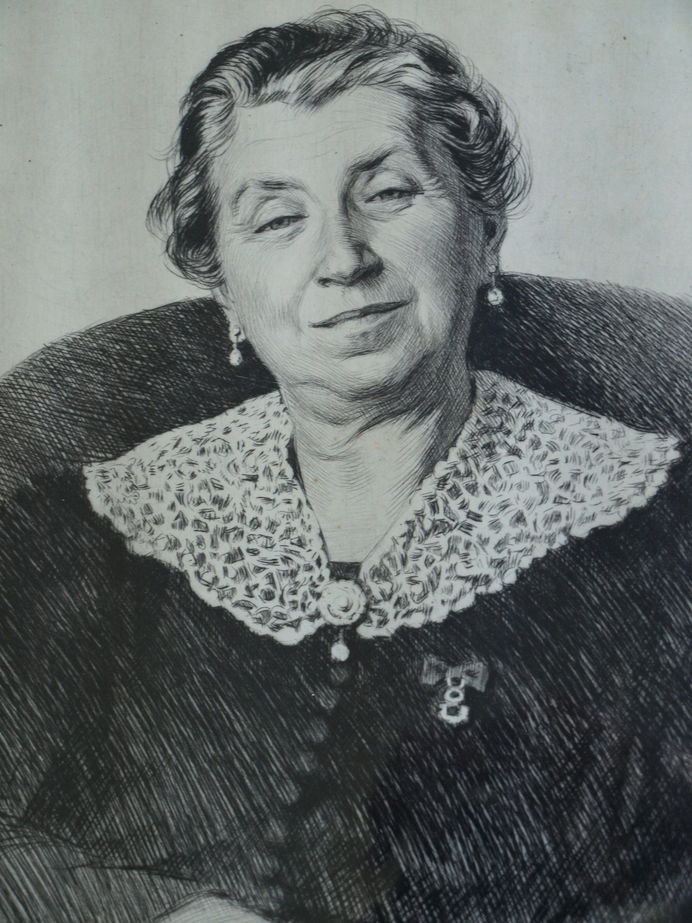 Niet of onleesbaar gesigneerd - Ets , Aet. Suae. LXV – Portret – gesigneerd en ingelijst  kopen? Bied vanaf 1!