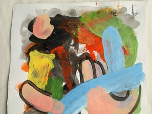 Peter Klashorst - Acrylverf op papier – Abstract 13 - 2016 kopen? Bied vanaf 35!