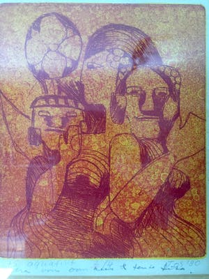 Rene D. Tosari - Figuren - Ets, Ingelijst kopen? Bied vanaf 50!