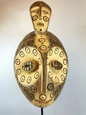 Lega - RARE African Lega Bwami Twin mask - Congo. verkocht voor € 45!