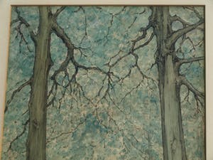 Heertje van Doornik - Aquarel, “Bos” - gesigneerd & ingelijst – ca 1920 kopen? Bied vanaf 50!