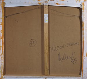 Jan Bollaert - Gemengde techniek op board, Milton Orange (Groot) kopen? Bied vanaf 1!