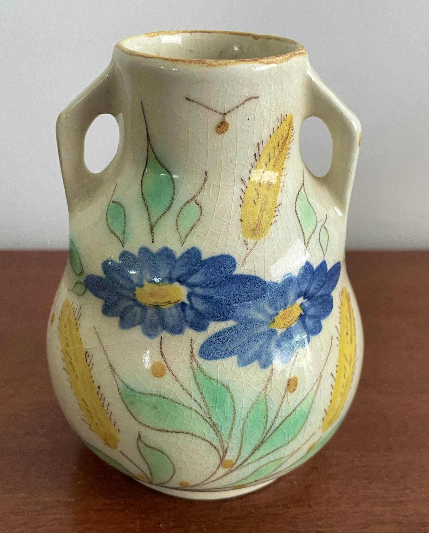 Kunstaardewerkfabriek Regina - Art Nouveau platelen vaasje decor Zomer kopen? Bied vanaf 65!