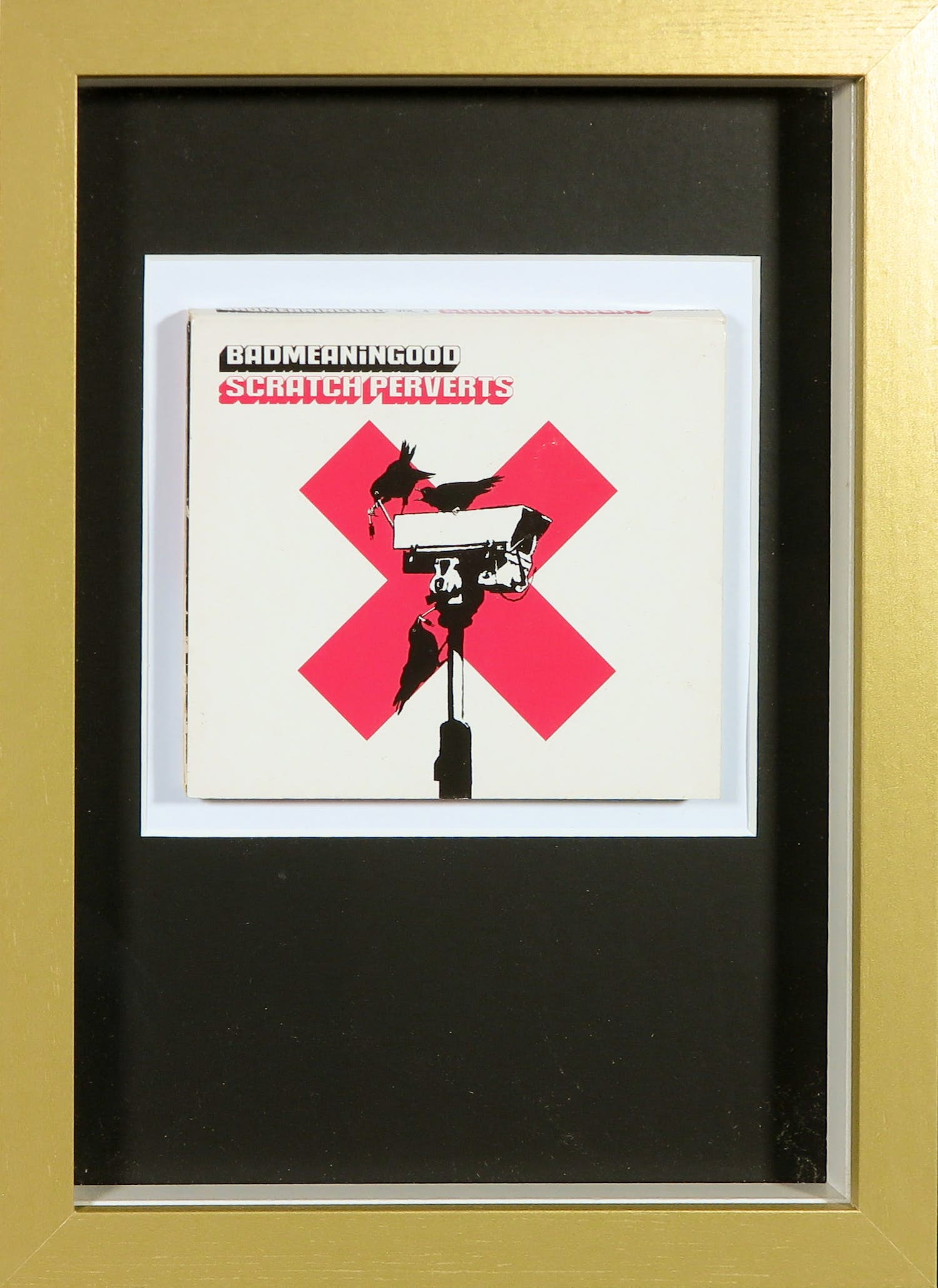 Banksy - Scratch Perverts - Badmeaninggood vol. 4 - Ingelijst (CD) verkocht voor € 1!