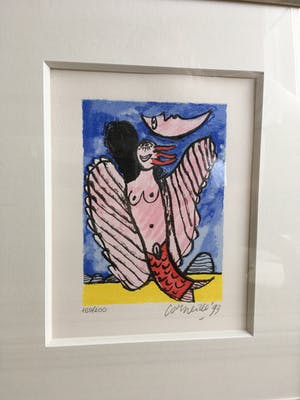 Corneille - 4 stuks prachtig ingelijste Corneille ‘s kopen? Bied vanaf 485!