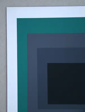 Josef Albers - Hommage aan het Plein - Grisaille en Patina - Zeefdruk - 1971 kopen? Bied vanaf 100!