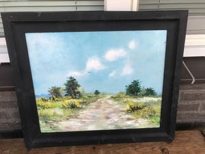 Henk Poeder - Landschap op de Veluwe met veel Brem kopen? Bied vanaf 50!