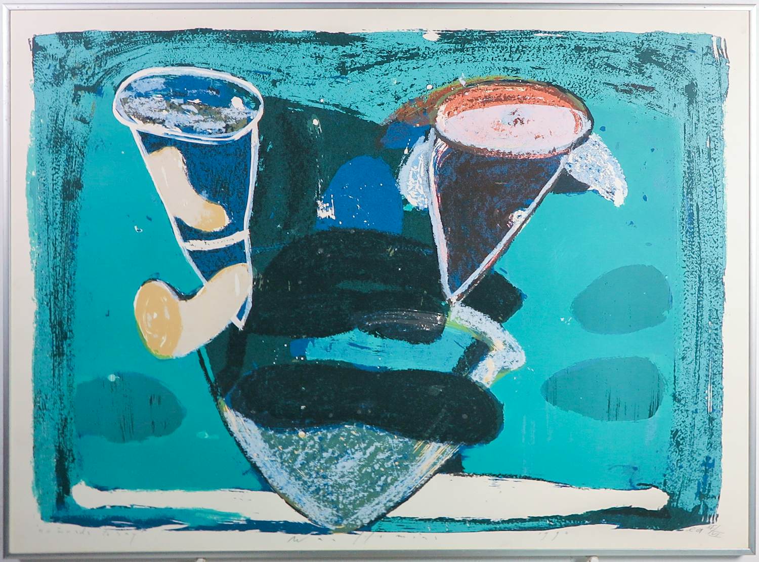 Piet Warffemius - Zeefdruk, No Words to Say - Ingelijst (zonder glasplaat) kopen? Bied vanaf 35!