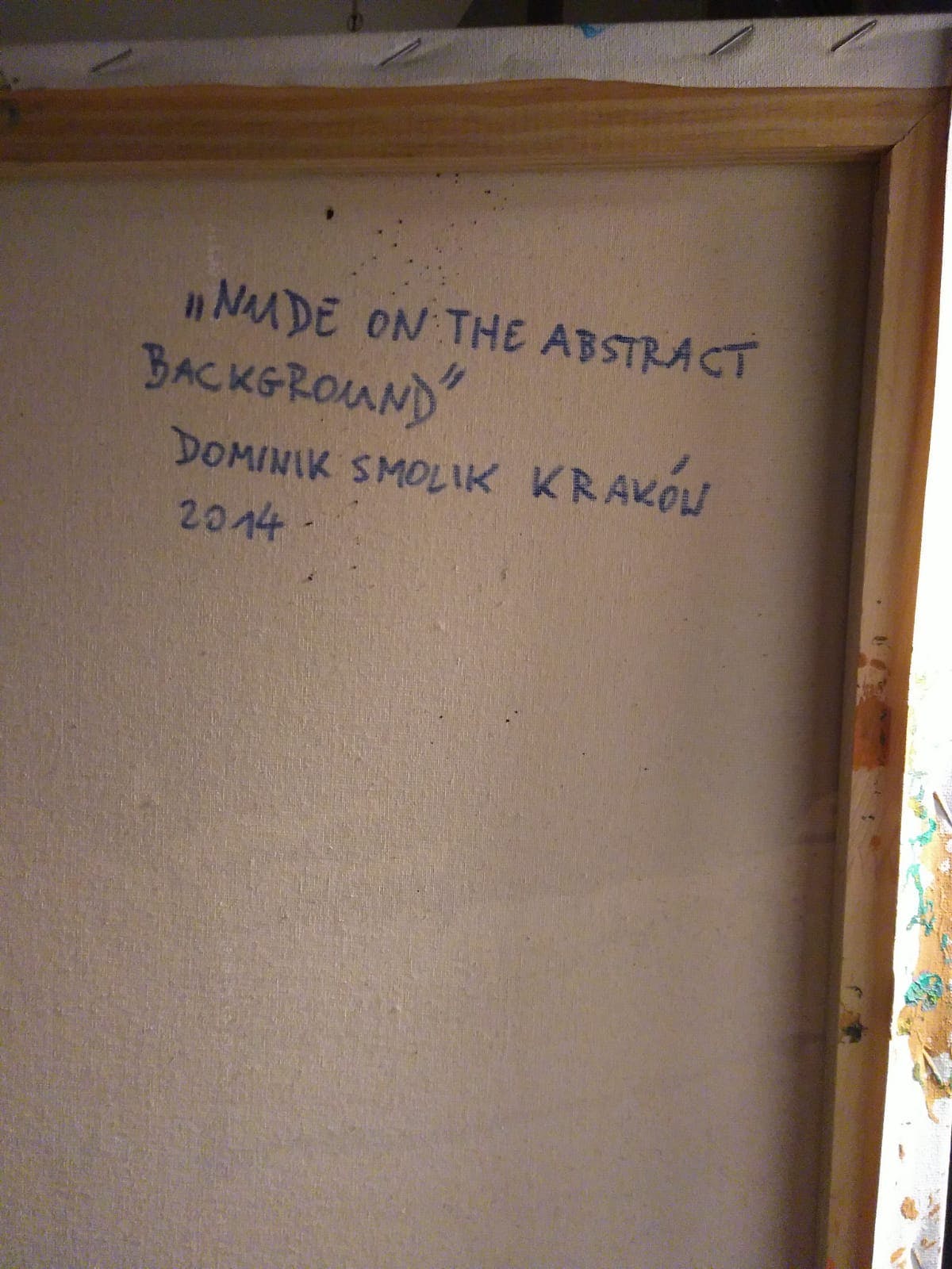 Dominik Smolik - Nude on the abstract background kopen? Bied vanaf 80!