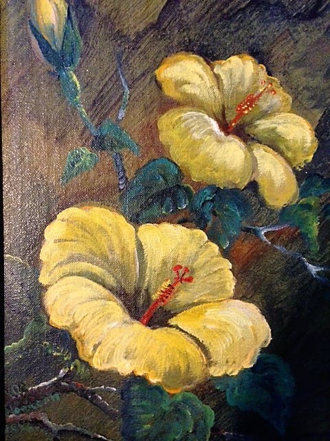 Yvonne Noordam - Gele Hibiscus verkocht voor € 40!