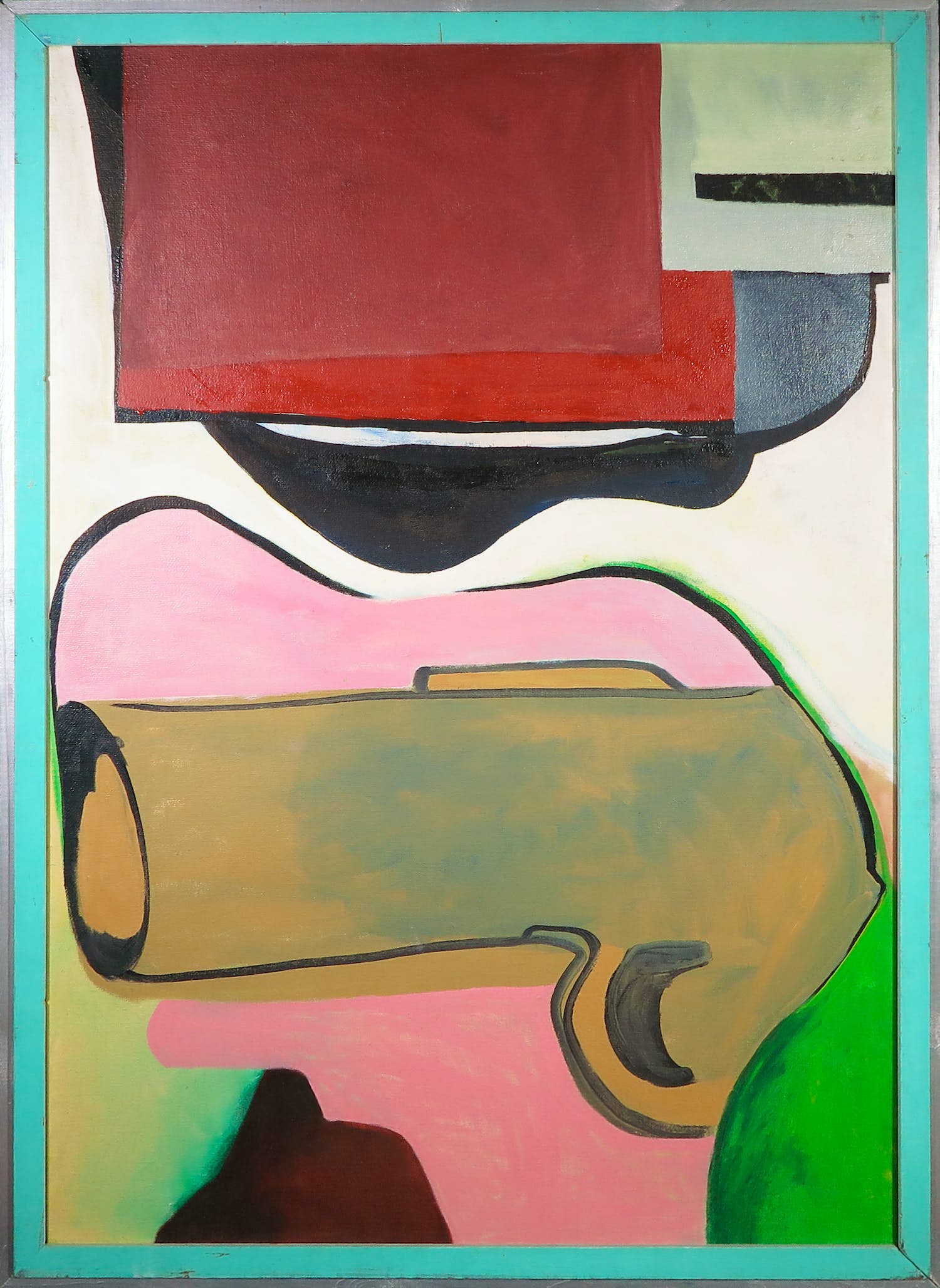 Conny Sprinkhuizen - Acrylverf op doek, Sexpistol - Ingelijst (Groot) verkocht voor € 1!