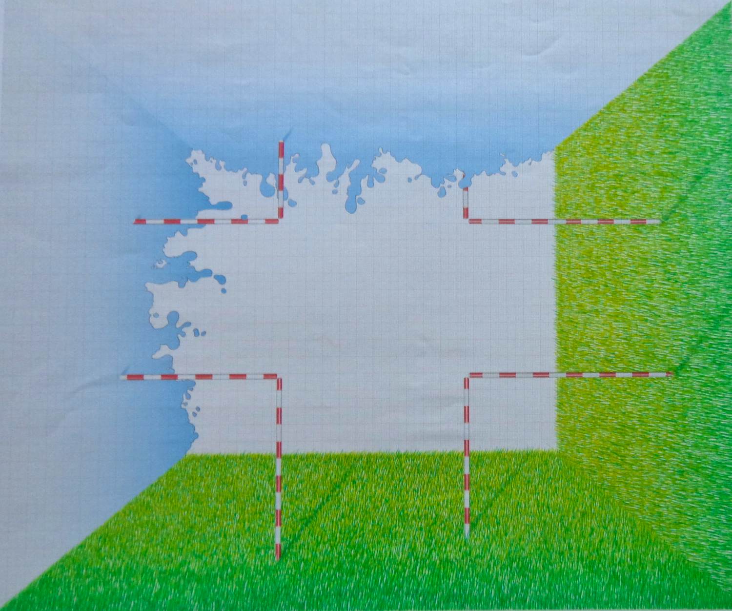Bart Boumans - HOLLANDS LANDSCHAP / KLEURLITHO / 42x49cm / 1973 kopen? Bied vanaf 25!
