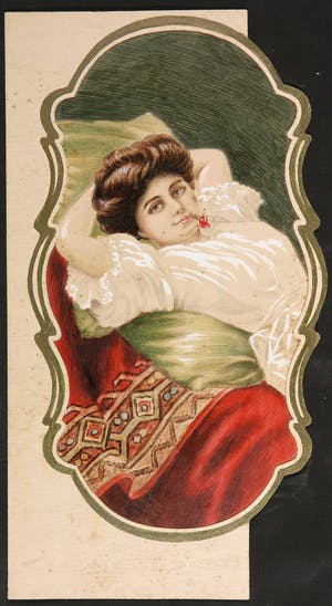 Niet of onleesbaar gesigneerd - Gouache en aquarel, Lot van twee ontwerptekeningen kopen? Bied vanaf 1!