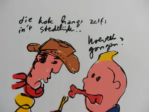 Herman Brood - Kleurenzeefdruk LUCKY LUKE kopen? Bied vanaf 59!