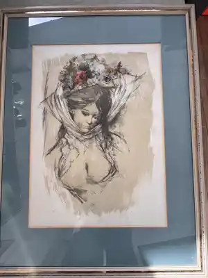 Otto Bachmann - Blumenhut verkauft für € 100!