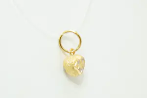 27 - Zeer fijn - hoog gehalte - 20Krt gouden mooi bewerkt hart hangertje kopen? Bied vanaf 70!