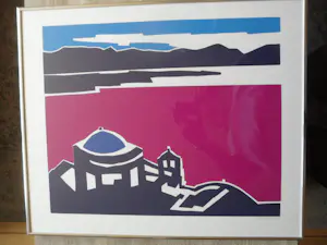 Bob Immink - Zeefdruk, Landschap kopen? Bied vanaf 40!