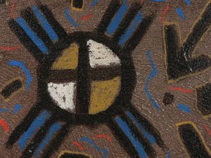 Ferenc Gogos - Acryl en polymer op paneel, Tuinhuisje - Ingelijst kopen? Bied vanaf 250!