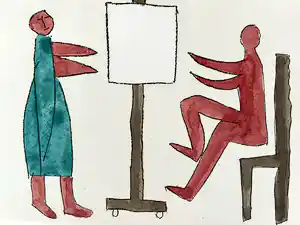 Klaas Gubbels - Zonder titel verkocht voor € 175!