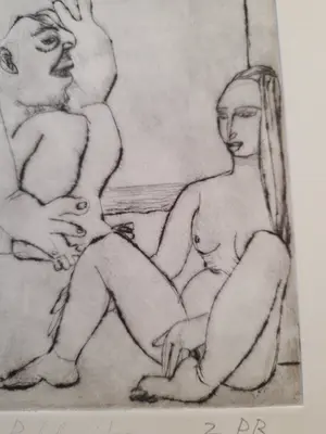 Simon P. Schrieber - Radierung mit persönlicher Widmung, 1992 kopen? Bied vanaf 5!