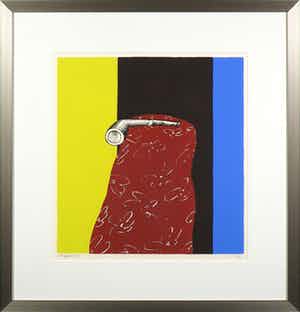 Alphons Freijmuth - Zeefdruk, Zonder titel - Ingelijst verkocht voor € 50!