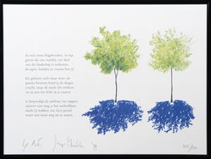 Jaap Mulder - Offset, Gedicht - Ingelijst kopen? Bied vanaf 10!