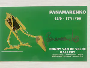 Panamarenko - Lot diverse hand-gesigneerde uitnodigingen + extra kopen? Bied vanaf 500!